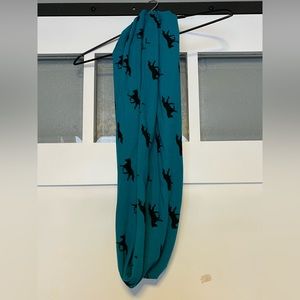Blue Horse Scarf